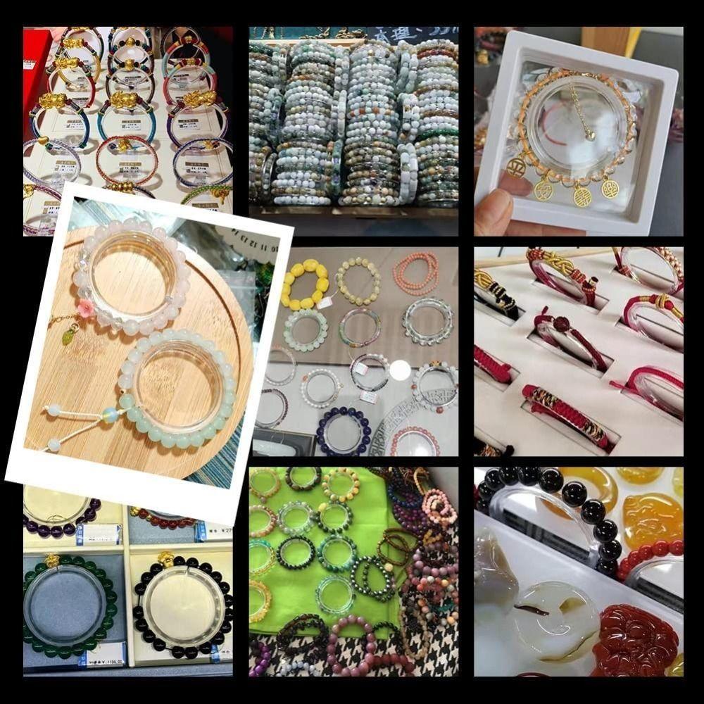 10 Pcs Clear Bracelet Display Stand Acrylic Bracelet Rack Stand Display Bangle Organizer Rack  Women