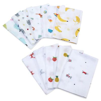 Baby Boom Pure Cotton Printed Handkerchief 10p, Korean Baby Products