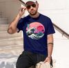 The Great Retro Wave 2026 New Fashion Heavyweight Hot Selling Retro Printed Pattern Fun Round Neck Tshirt For Daily Comfort