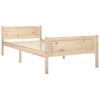 Solid Pine Wood Bed Frame 100 X 200 Cm