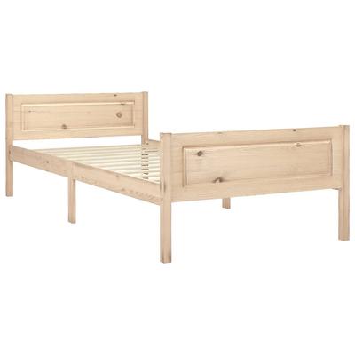 Solid Pine Wood Bed Frame 100 X 200 Cm