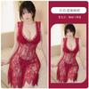 Erotic underwear pure desire wind sexy lace purple royal sister wind perspective woman