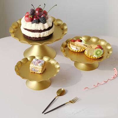 3Pcs Metal Cake Stand Set Dessert Tray Display Wedding Birthday Party Decoration Tiered Cupcake Stand Fruit Stand