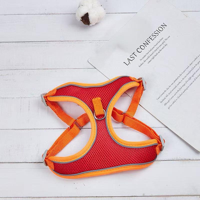 Breathable Reflective Pet Harness Vest with Leash for Cats & Dogs