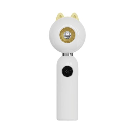 

Портативный ручной турбовентилятор с цифровым дисплеем, высокоскоростной, мощный поток воздуха, низкий уровень шума, персональный перезаряжаемый вентилятор для охлаждения воздуха белый