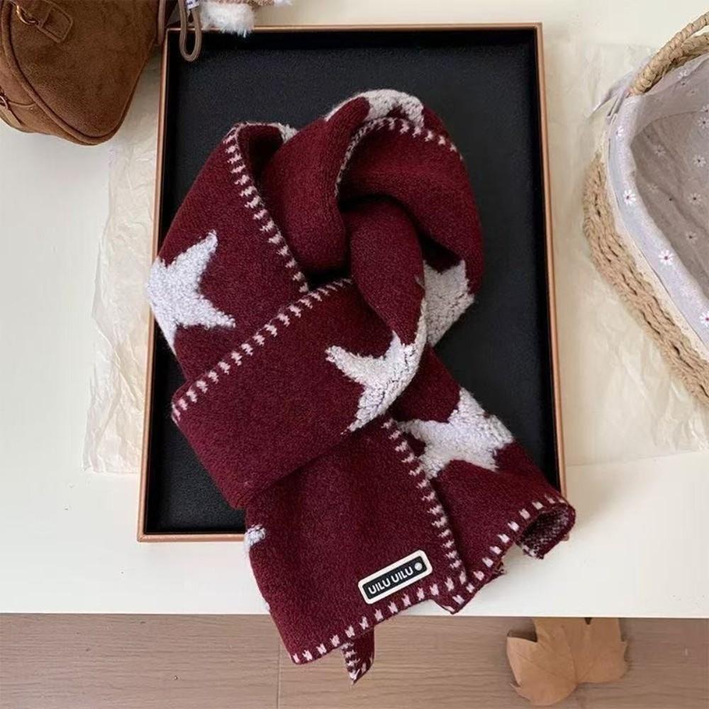 Soft Yarn Knit Scarf Versatile Design Yarn Scarf Cool Warm Wrap Scarf  For Women