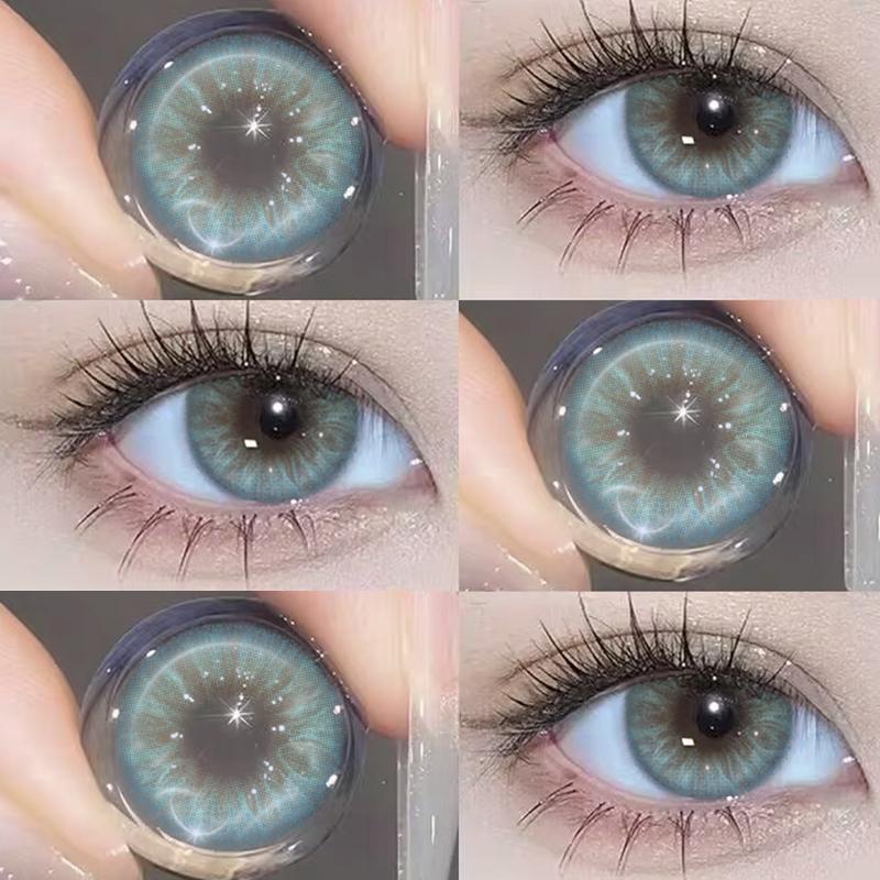 EYESHARE NEW Colored Contact Lenses for Eyes Brown Lenses Cosmetic Blue Eye Contacts Brown Natural Fashion Lenses