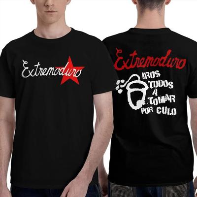 Rock Band EXTREMODURO Peripheral Pure Cotton T-shirt for Men Spring Summer Oversized New Arrivals Fashion Short Sleeved T-Shirts Clothing