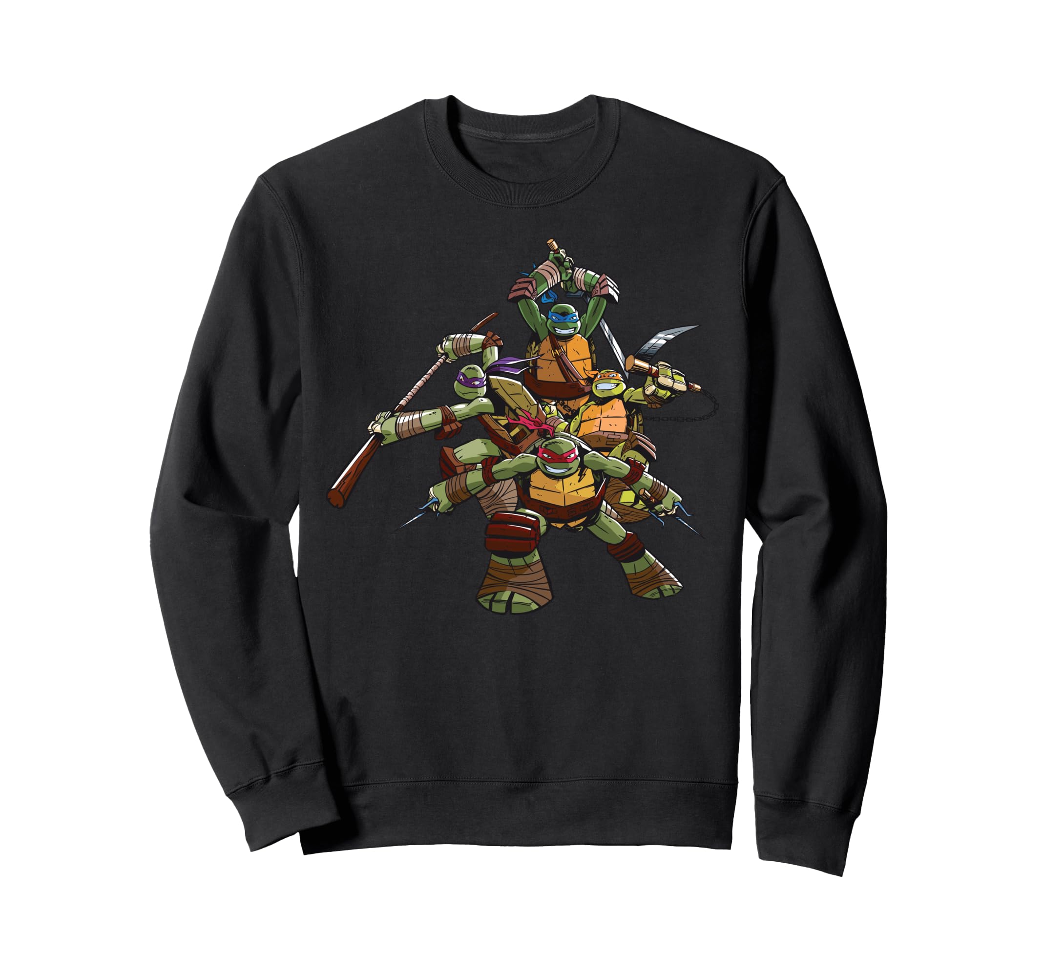 Толстовка с позой банды Черепашек-ниндзя