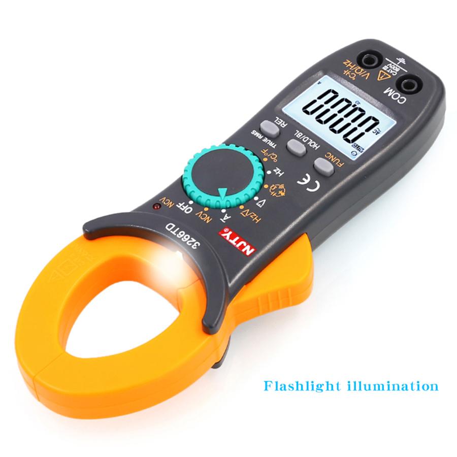 Clampmetru digital NJTY 3266TA Multimetru Clemă ampermetru 3266TD pentru măsurarea capacității, temperaturii, diodelor, frecvenței, AC/DC