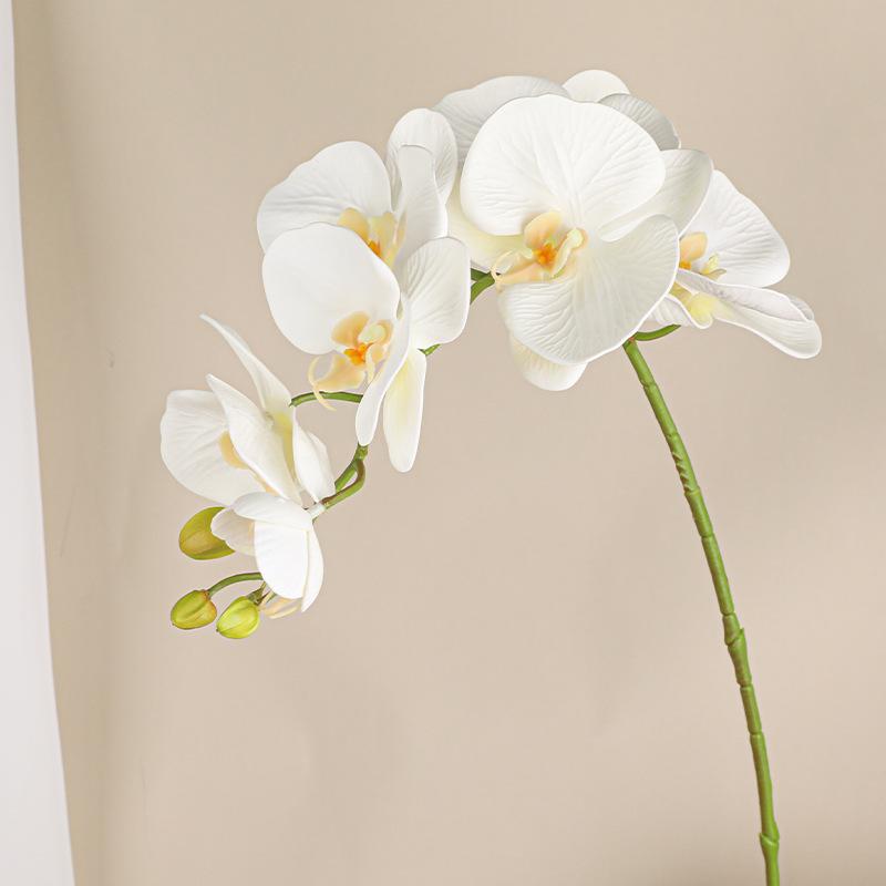 

7 Голів Штучна Орхідея-Метелик, Матеріал для Весільної Квіткової Композиції, Пластиковий Фаленопсис, Квітка для Домашнього Столу, Різдвяний Декор
