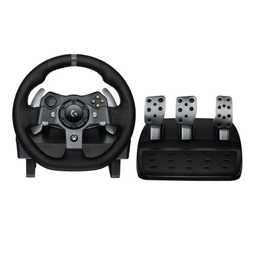Logitech G920 Driving Force Steering Wheels & Pedals, for Xbox Series X|S /Xbox One/PC, Black