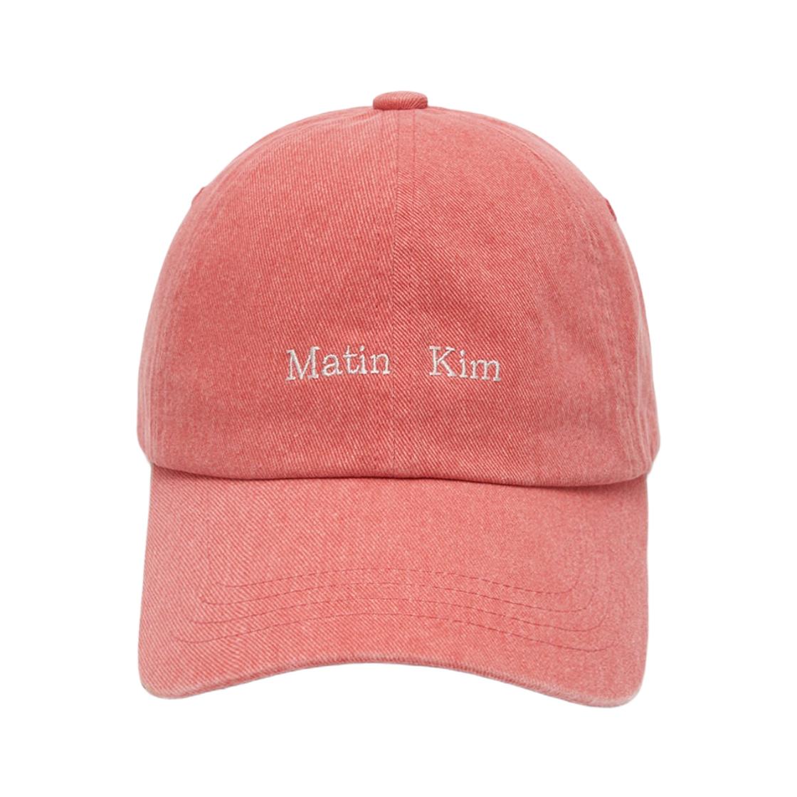 Matin Kim Matin Mini Classic Logo Ball Cap Light Orange ONE SIZE