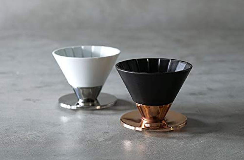 Coffee Dripper Matte Black [Arita, Saga Prefecture] [Beasty Coffee] A dripper with a striking metal combination