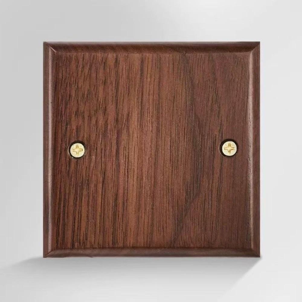 86 Type Wall Light Switch Panel Walnut Wood Brass Lever Wall Switch  Cafe Renovation