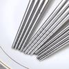 304 Stainless Steel Square Anti-slip Chopsticks