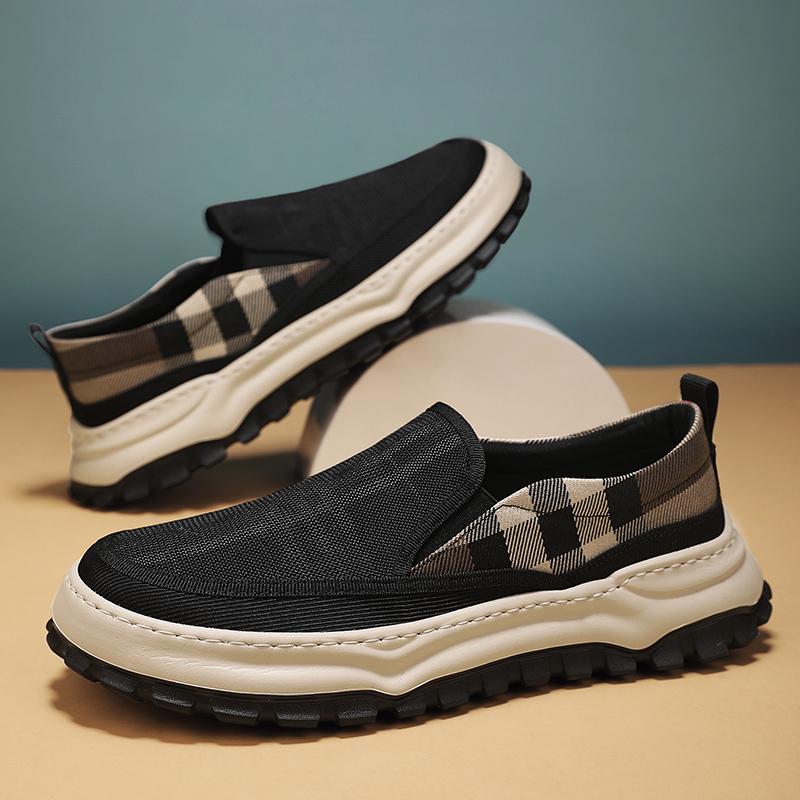 Casual Sneaker Round Toe Canvas Ventilate Shoes for Men Loafers Soft and Comfortable Sports and Leisure All-match Fashion New