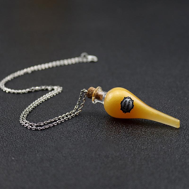Happy Potion Magical Liquid Luck Color Changing Glass Potion Bottle Pendant