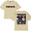 Hot Sale New Rock Band The 1975 Double Sided Print T Shirts Men Women Vintage Tops Unisex Oversized Cotton Short Sleeve Tshirt