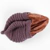 Women Winter Fleeced Warm Cap Beanies Knitted Peaked Hat