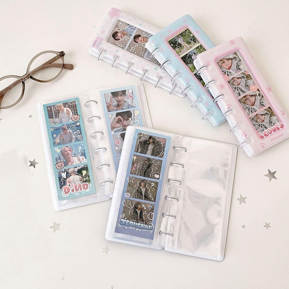 Cartoon Photo Card Holder INS Small Card Storage Book Mini Photo Card Binder Trading Card Holder