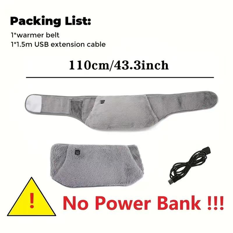3 Levels Electric Heating Pad For Abdominal Menstrual Pain Relief Warm Palace Belt Cold-Proof Usb Hand Warmer Waist Warming Pad