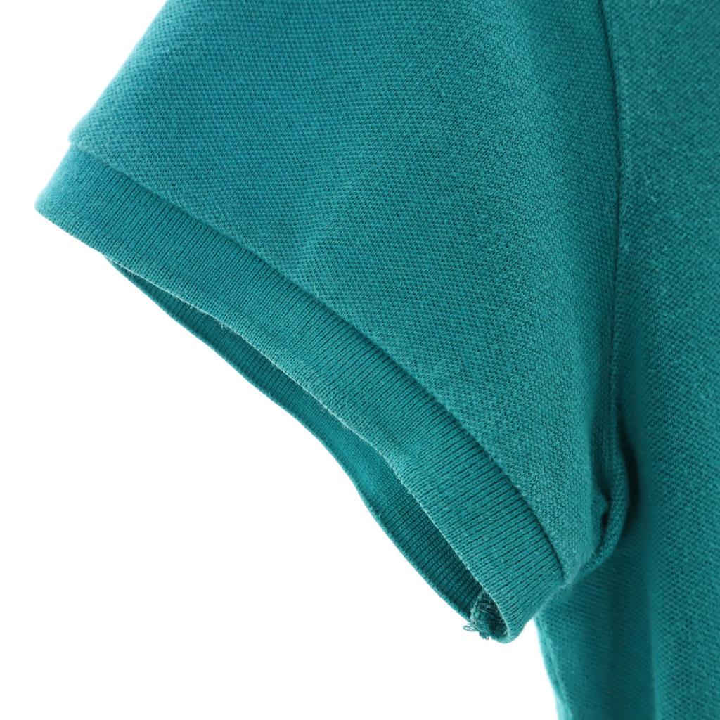 Lacoste Short Sleeve Polo Shirt 42 Turquoise Fawn Women Used