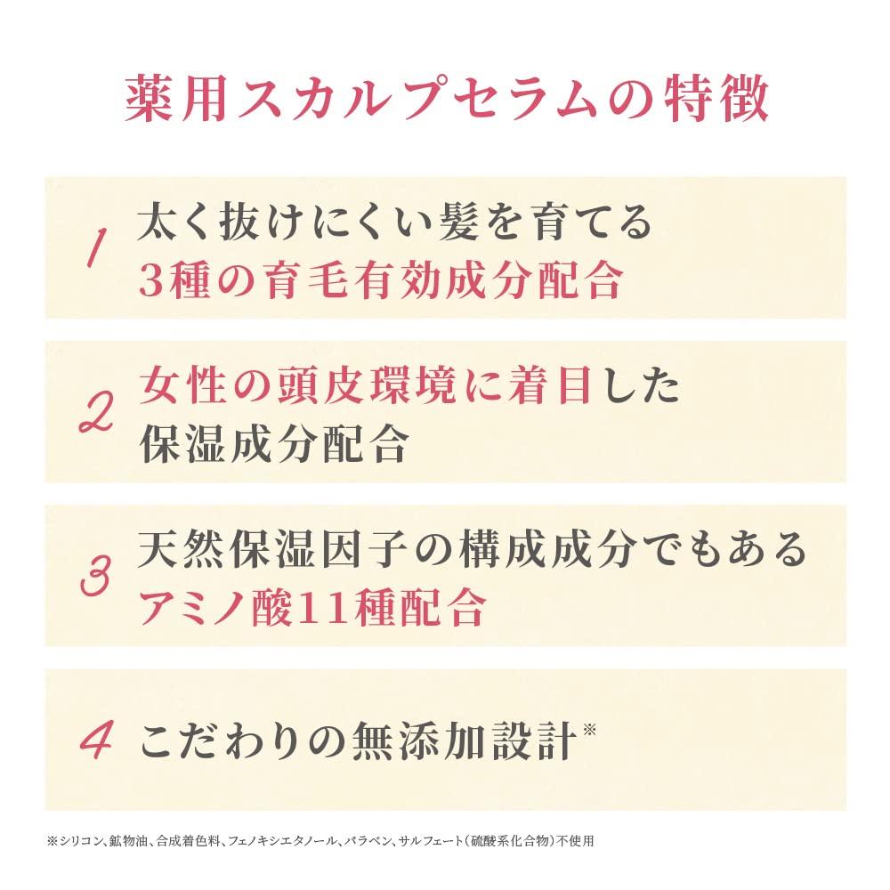 [Quasi-drug] Scalp D Beaute Scalp Serum for Women, Medicated Hair Growth Tonic / Hair Growth / Hair Growth Promotion / Paraben-Free, 120ml, ANGFA