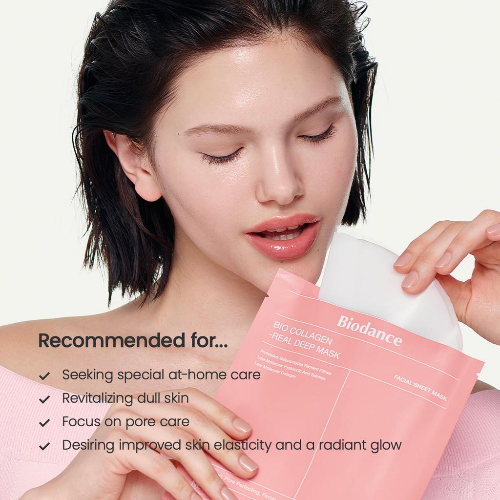 Biodance Bio Collagen Real Deep Hydrogel Mask Hydrating Sheet Mask 4 Masks