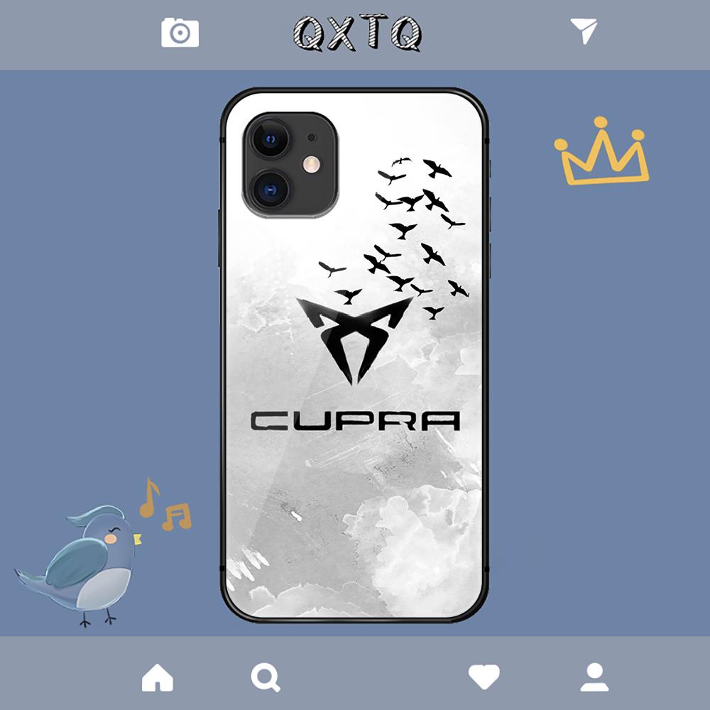 Cupras Spanische Mode Logo Hülle Für iPhone Samsung Galaxy Redmi Note S 17 16 15 14 13 20 24 25 54 Pro Max Ultra Fe Gehärtetes Glas Abdeckung
