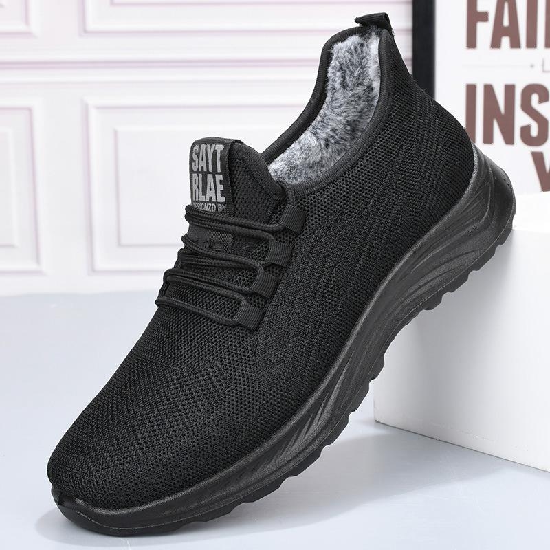 

Хлопковые ботинки зимние новые полиуретановые мужские бархатные старые пекинские хлопковые ботинки утолщенная теплая подошва повседневная обувь для среднего и пожилого возраста 39 чёрный