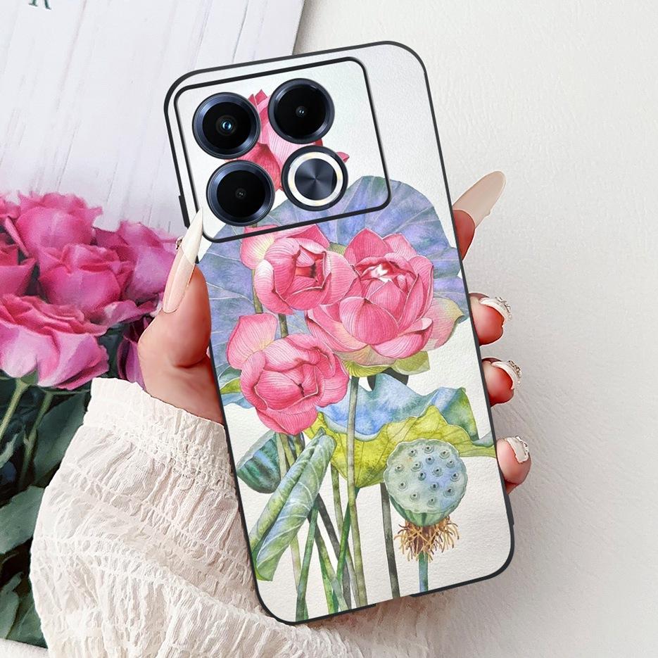 For Infinix Note 40 5G Case X6852 New Luxury Painted Cover Soft Silicone Phone Case For Infinix Note 40 Pro Plus Note40 4G Shell