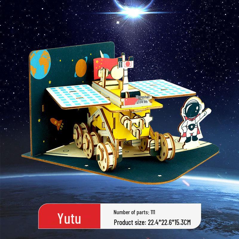 Wooden 3D Military Puzzle Model - Educational DIY Toy for Boys