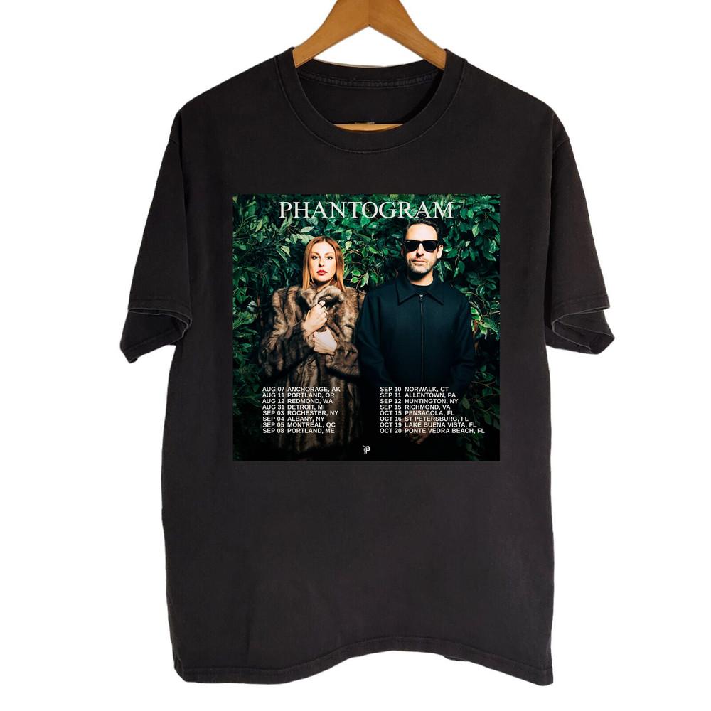 HOT Phantogram Band Tour 2025 Black Unisex Shirt All size S5XL MI243 Unisex T-Shirt S
