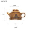 Yixing Purple Sand Pot High Temperature Section Mud of Raw Ore Handmade Purple Clay Teapot Household Kung Fu Tea Set