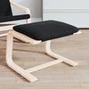 VidaXL Footrest Black 51x41x40 Cm Fabric 351066