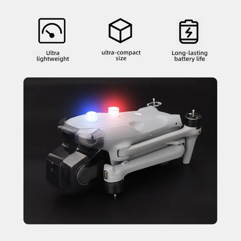 2/4Pcs Warning Night Flight Strobe Light Mini LED Flash Light Drones Accessories Signal Lamp for Drones Easy Installation