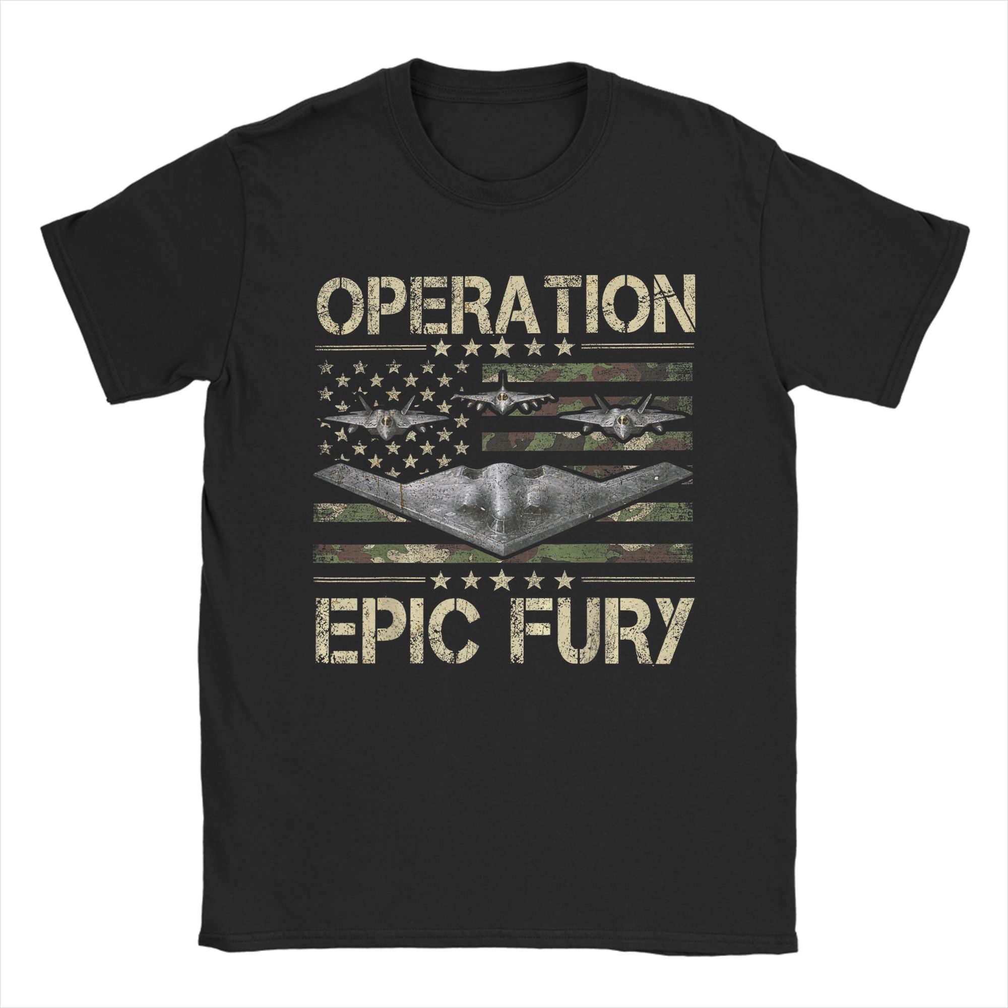 

Operation Epic Fury TShirt Unisex Novelty 100 Cotton Tees Round Neck Short Sleeve T Shirt 6XL Clothes 4XL