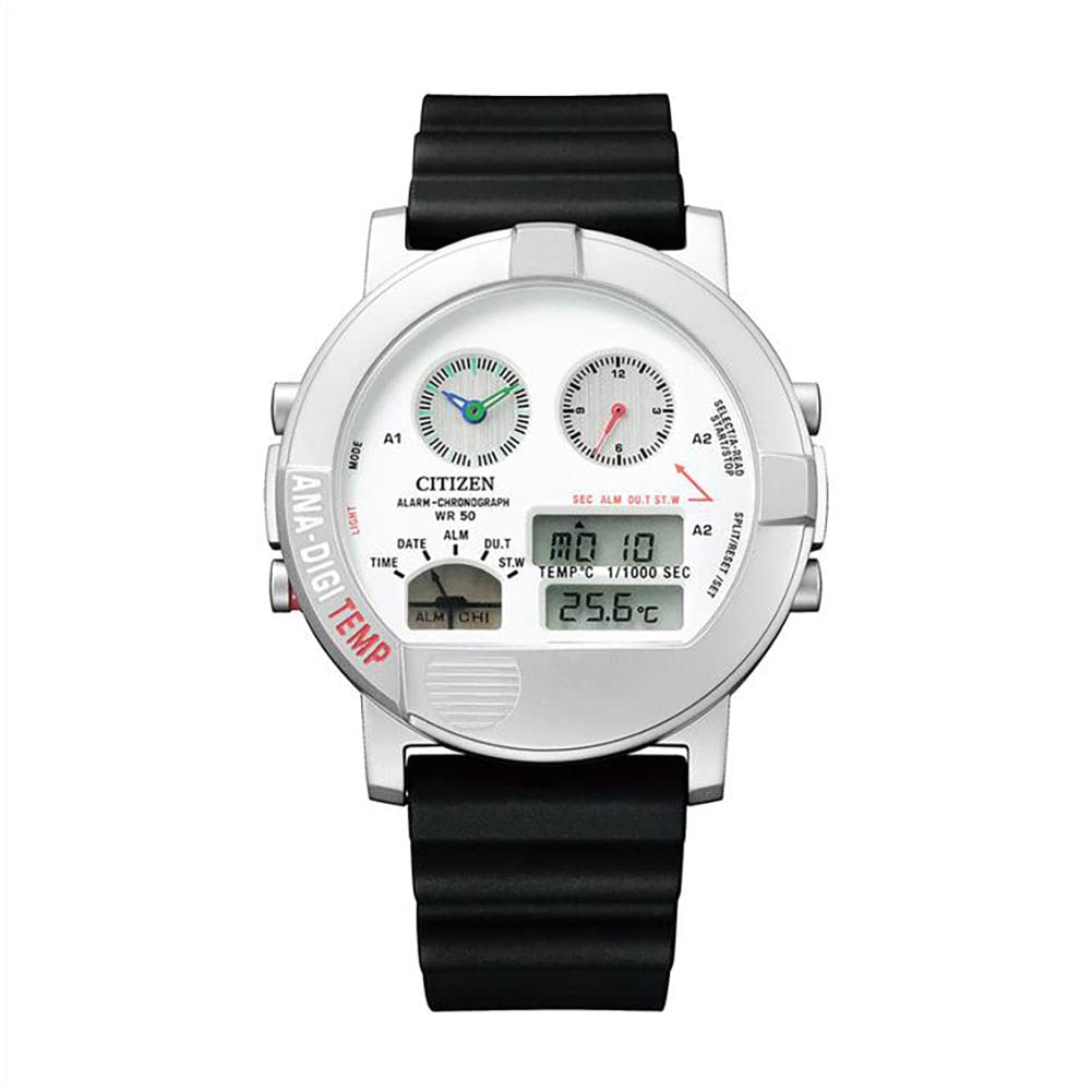 Citizen Anadigi Temp Wristwatch Mens White 250 Limited Edition Model JG0070-38A
