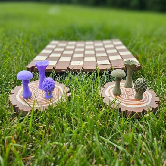1 juego de ajedrez magnético con setas del bosque y tablero enrollable para niños y adultos, portátil, educativo, de viaje.