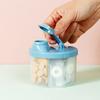 4 Compartments Portable Reusable Baby Food Storage Box Snacks Cups Newborn Milk Powder Organizer Formula Dispenser