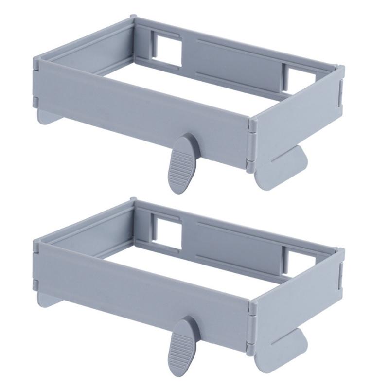 

Foldable Magnetic Design Garbage Bins Quick Setup for Kitchen Multiple Room Use Durable Rack сірий