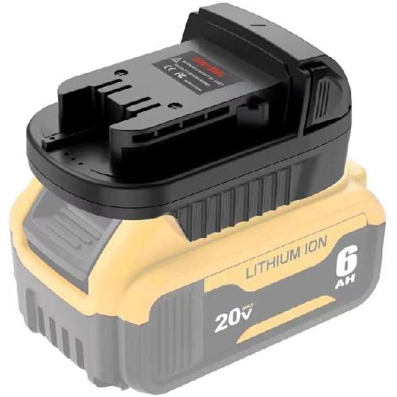 Adapter for DeWalt to Milwaukee Battery, Adapter for DeWalt 20V Lithium Batte ry Convert to for Milwaukee 18V M18 Battery for Mil-Waukee M18 Cordless
