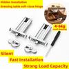 Dressing Table Hydraulic Hinge Invisible Hinge for Dresser Table Vanity Top Hidden Hinge Makeup Table with Damping Buffer