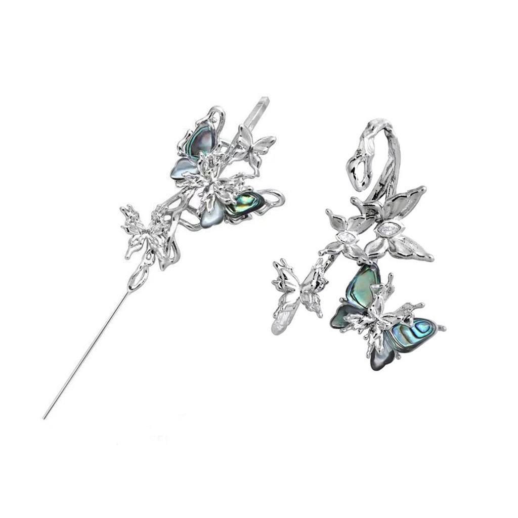 Elegant Butterfly Studs Earrings With Stylish Rhinestones for Fashionable Women Seek Unique Styles and Comfortable Wear