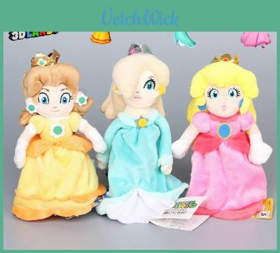 Adorable New Super Mario Bros. Princess Peach Daisy Rosalina Plush Doll Stuffed Toy 8 Inch