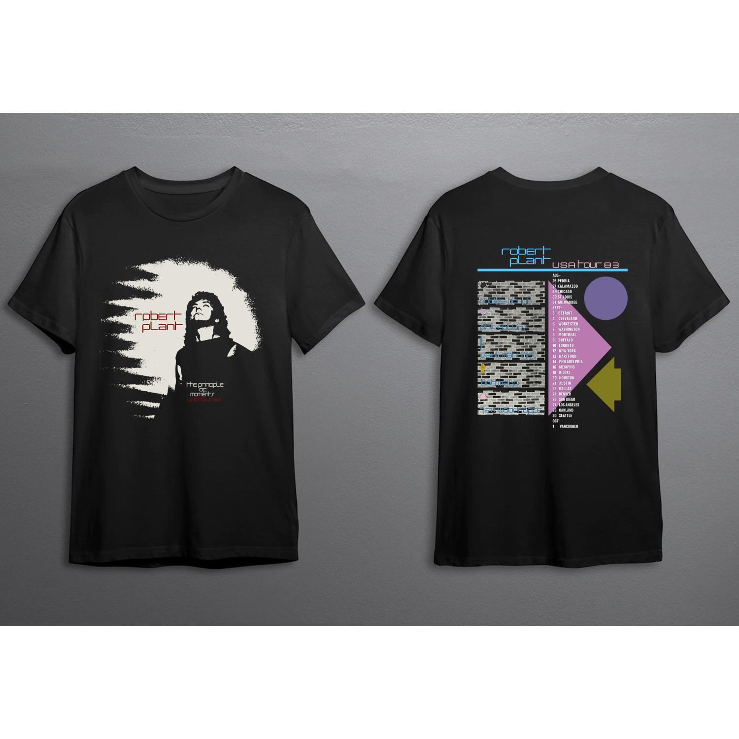 1983 Robert Plant The Principle Of Moments USA Tour Unisex T-Shirt M