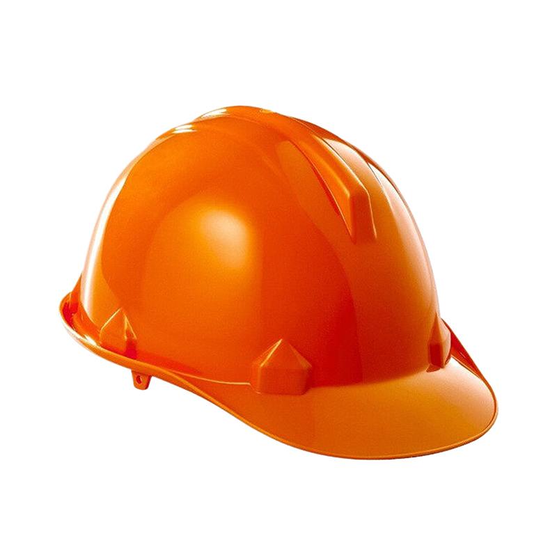 Adjustable V-Shaped PE Safety Helmet High Visibility for Construction Workers Impact-Resistant Protective Building Hard Hat
