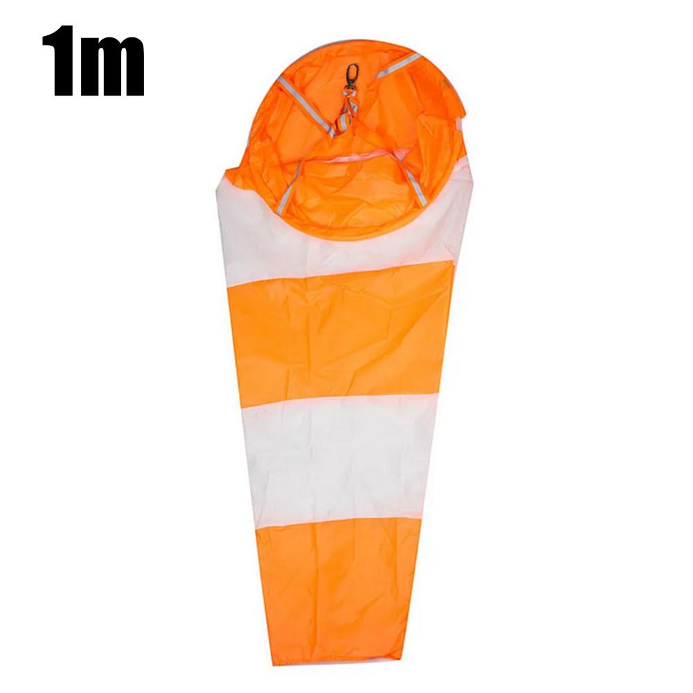 1m Airport Windsock Outdoor With Reflective Belts Grommet Reflective Outdoor Wind Vane Meteorological Bag Anemometer Garden