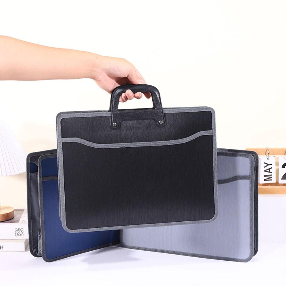 Waterproof Office Briefcase Large Capacity Business Tote Bag Portable File Bag  Work Environment